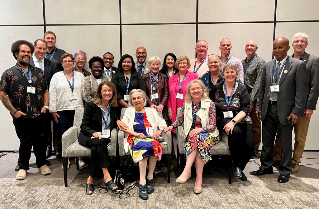 1962 CSC alumni Justine Sentenne with the Alumni reunion group