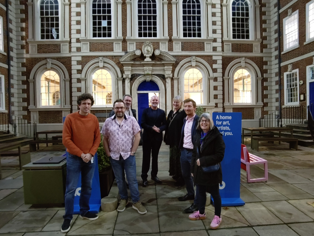 A group of CSC Alumni outside Bluecoat with Paul Grover